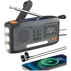 Extralink Radio Awaryjne Bluetooth Solarne Z Korbką Dynamo Powerbank 4000mah Z Latarką Sos Bt-4000 (DAB, FM, Bluetooth), Radio, Orange, Schwarz