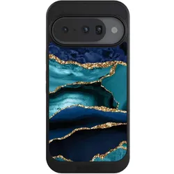 Nivocase Hülle für Google Pixel 10 Handyhülle NIVOcore Case Schwarz Glitzer Look Marmor Trends (Google Pixel 10), Smartphone Hülle, Schwarz