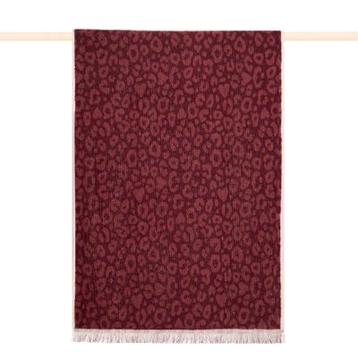 Strandtuch PAD "LEO, 100x180 cm", rot (burgundy), B:100cm L:180cm, Frottee, Frottee, Handtücher, Leo-Design, Jacquard-Webung, weich und saugstark
