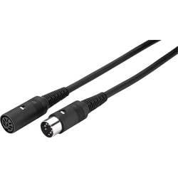 JTS MIDI Verlängerungskabel [1x MIDI-Male - 1x MIDI-Female] 10.00 m Schwarz D7P-10