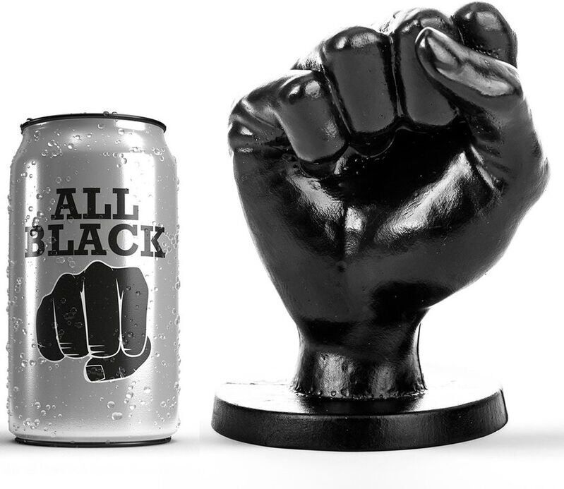 all black tout noir fist anal 14cm