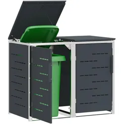 vidaXL, Gartenhaus + Gartenschrank, Rollbehälterlagerung