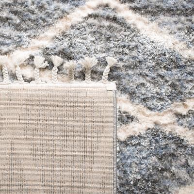 SAFAVIEH Berber Fringe Shag Mena Trellis Rug