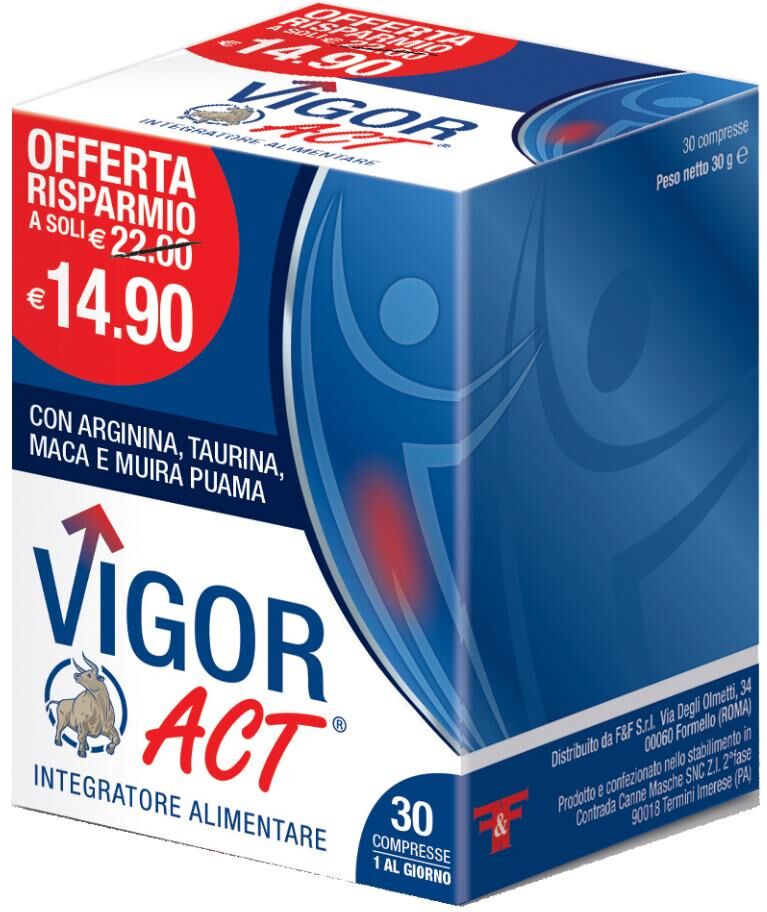 F&F Srl Vigor Act, 30 compresse