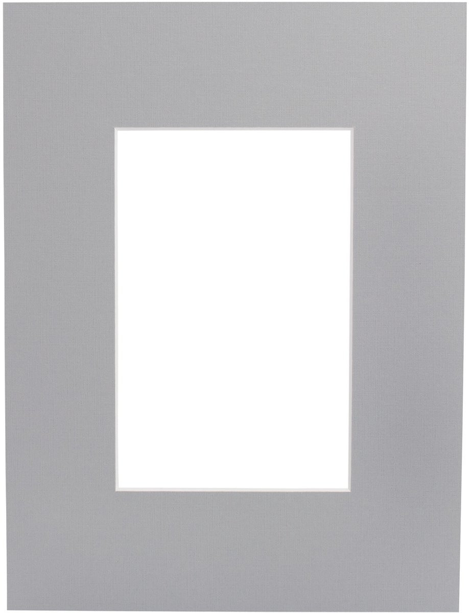 Passe-partouts 822 Grijs 15x21 cm met 9x14 cm uitsnede (5 stuks)