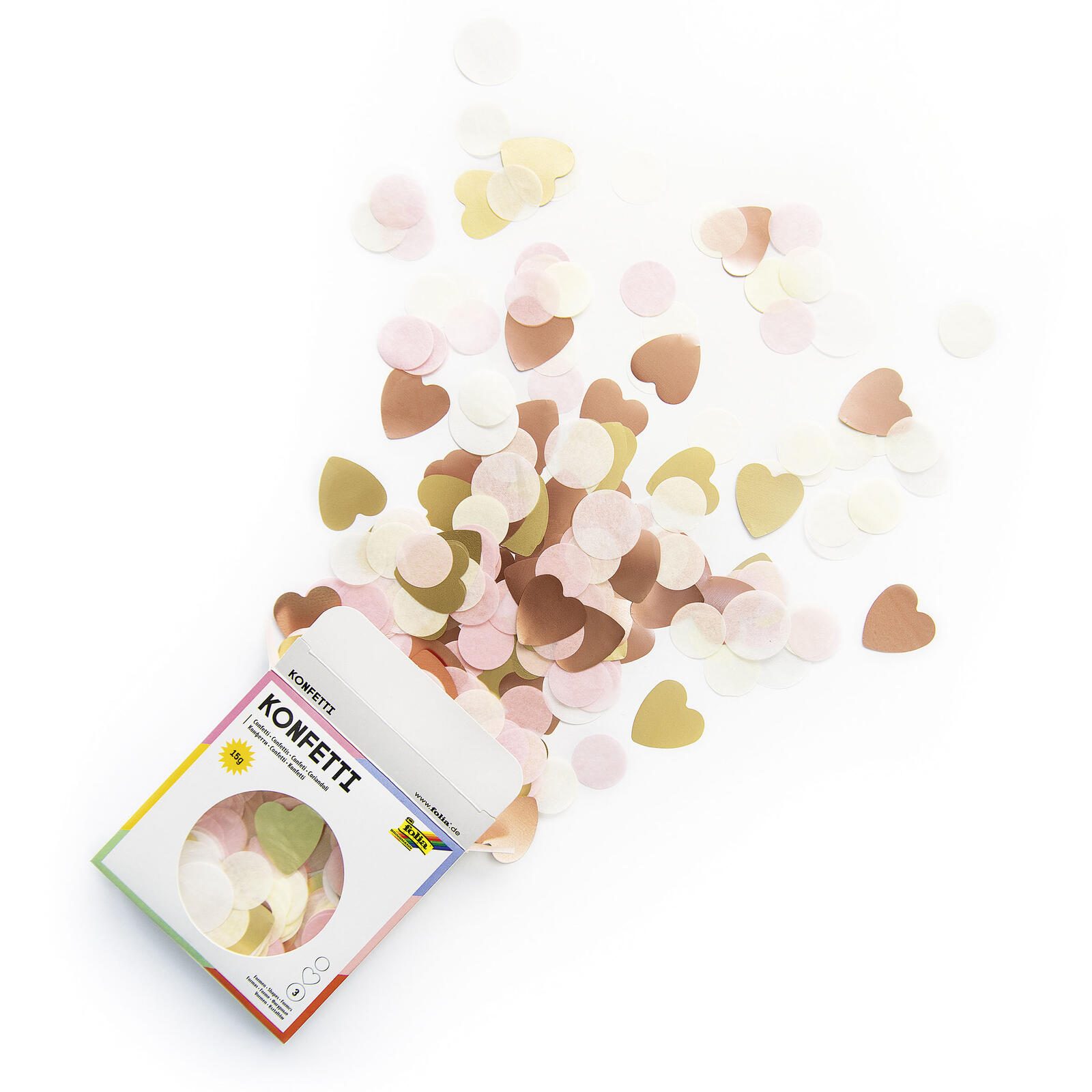 folia Konfetti Love bunt 45205