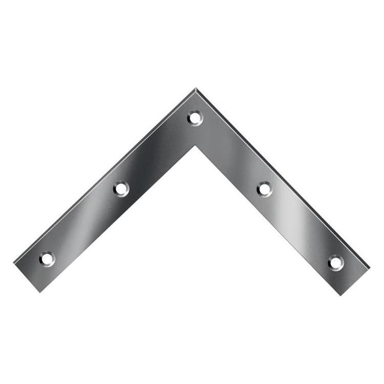 Vormann Eckwinkel Länge 120 x 120 mm Breite 20 mm Stärke 2,0 mm Stahl blau verzinkt (Eckwinkel, 20 Stk.) (000187120Z)