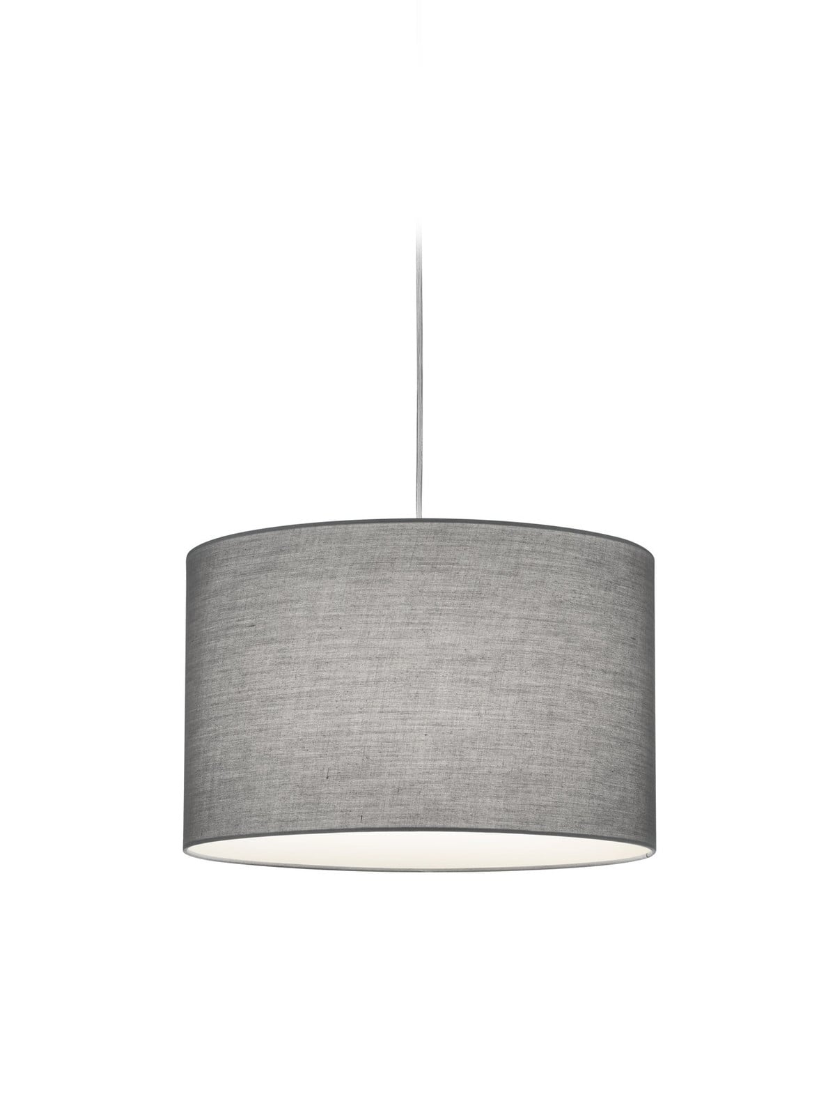 Trio Duoline 2-fase rail hanglamp, grijs, Ø 40 cm