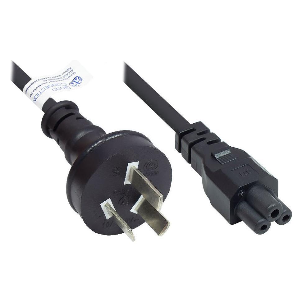 Good Connections GC P8005-S018 Netzzuleitung m. China Stecker Typ I an C5 Buchse CCC 1.8 m (1.80 m) (P8005-S018)