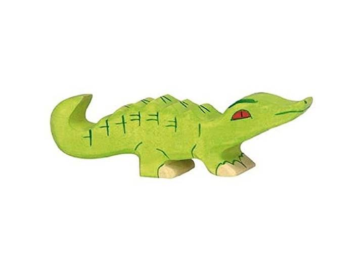 Houten tijger krokodil, klein, 80175