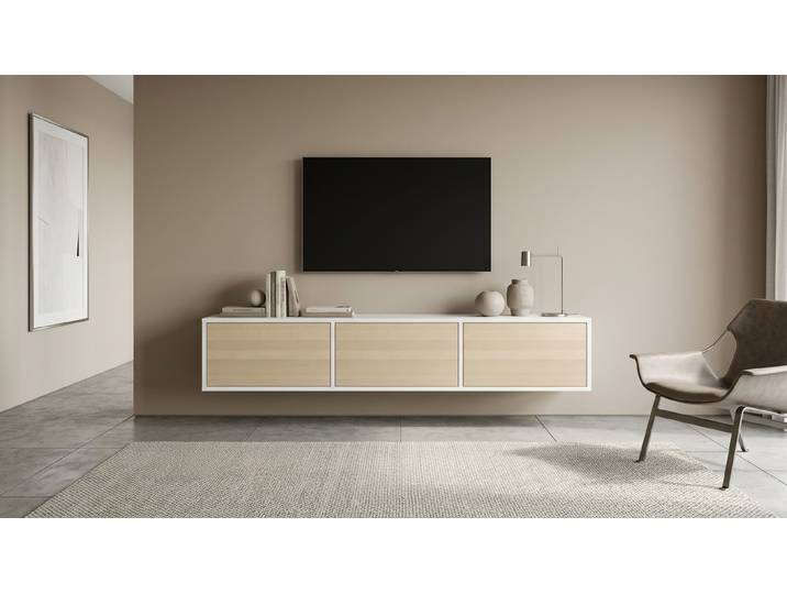 Sideboard hängend MDF Beschichtet MDF Weiß matt