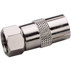 TRU COMPONENTS TC-2520006 F-Koax-Adapter Anschlüsse: F-Stecker, Koax-Buchse IEC 100 St.