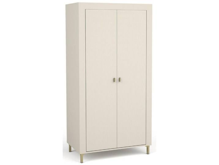 Compleo Kleiderschrank mit 2 Türen TRENDS, Modern Wohnzimmer gerifflete Front
