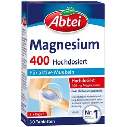 Abtei Magnesium 400 Hochdosiert 30 St Tabletten