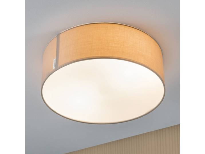 Mari Plafonnier Beige - Paulmann - Salon / séjour - Tissu / textile - Rond