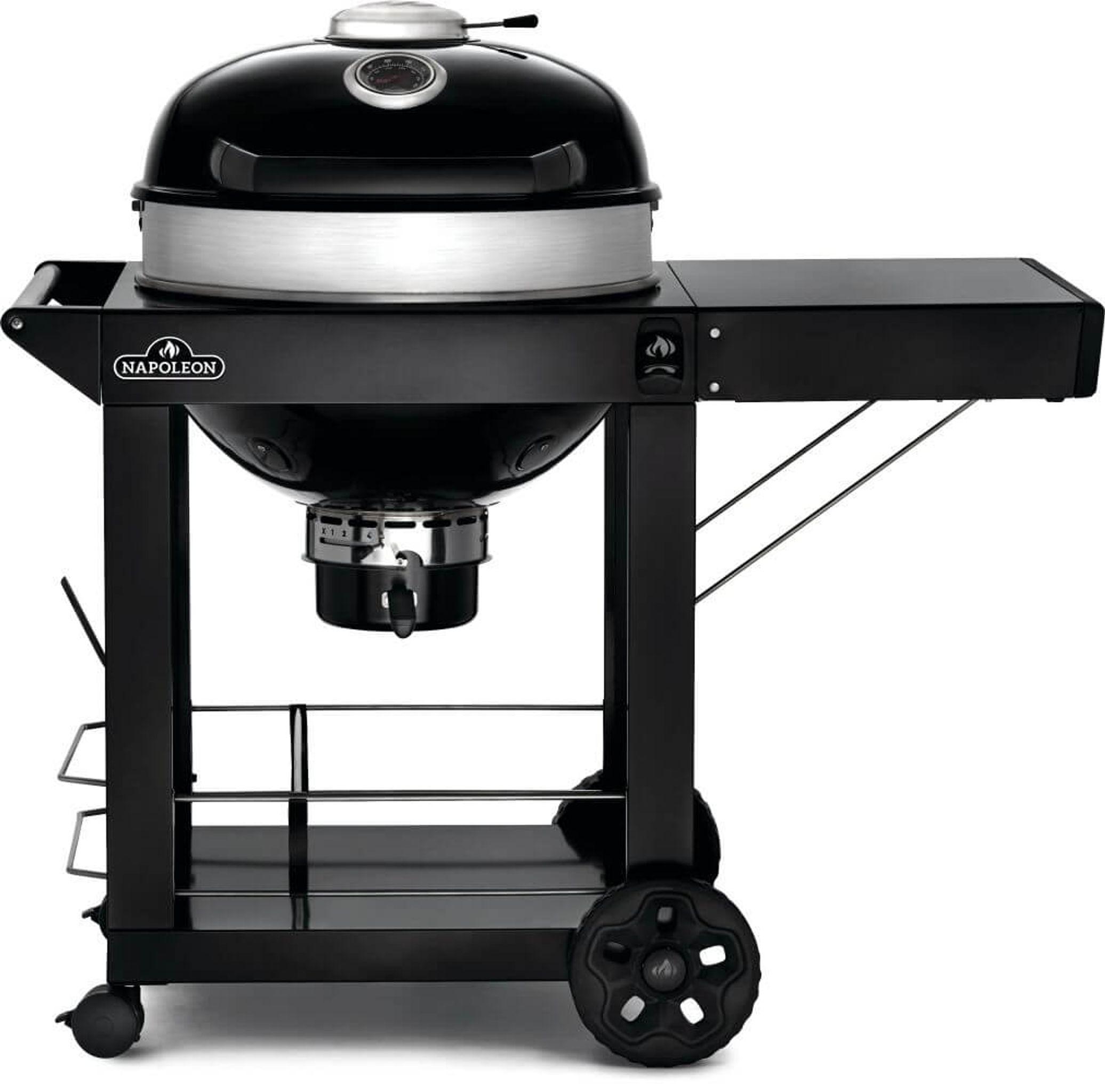 Holzkohlegrill BLACK CART mit Gusseisenrost