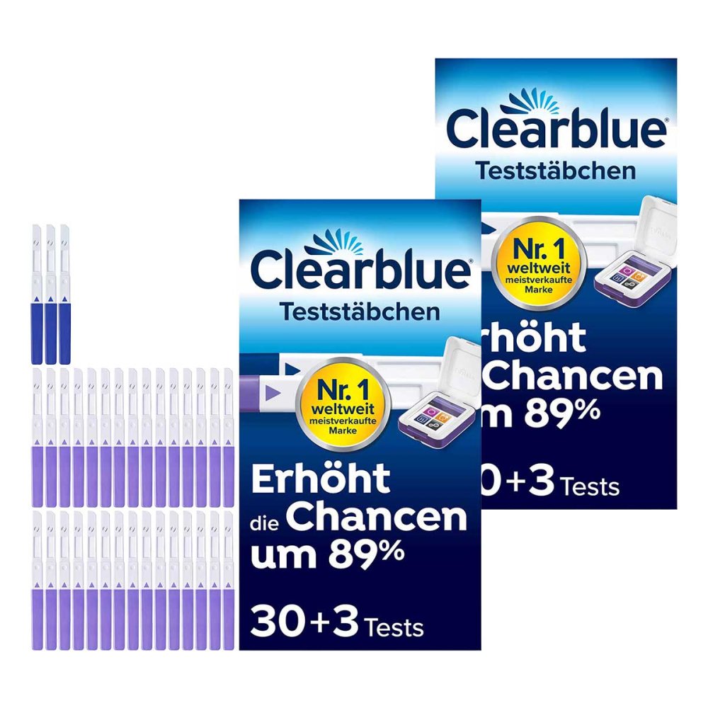 WICK Pharma - Zweigniederlassung der Procter & Gam Clearblue Fertilitätsmonitor Teststäbchen 30+3 08104386