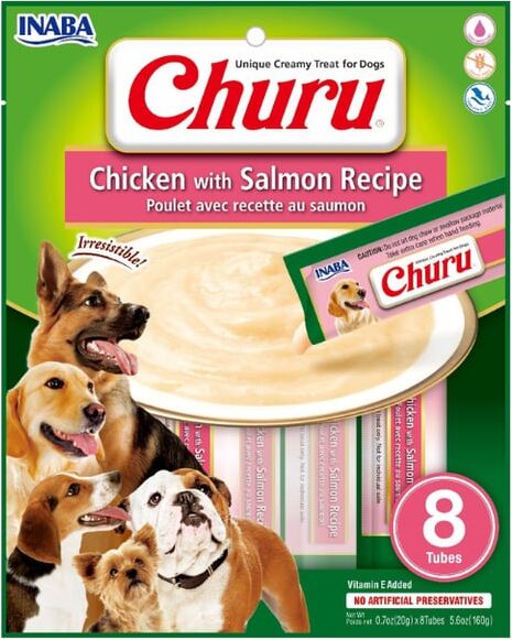 Churu DOG Receta de Pollo y Salmón 8 uds x 8 uds