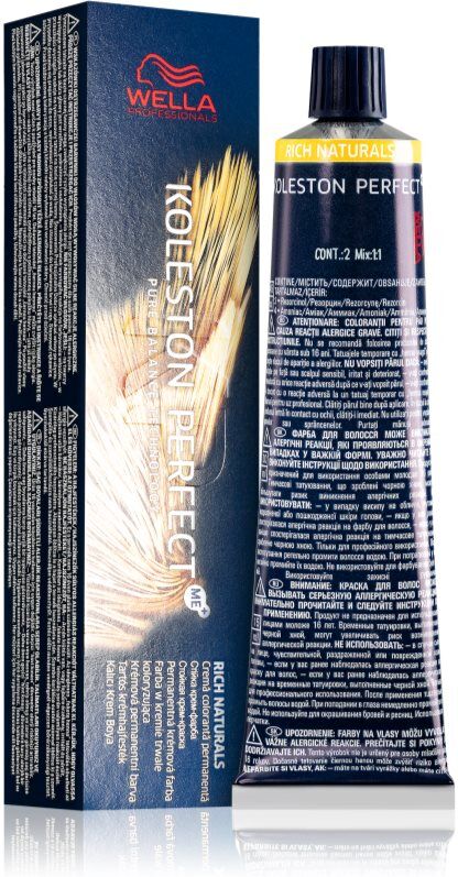 Wella Professionals Koleston Perfect ME+ Rich Naturals coloration cheveux permanente teinte 10/3 60 ml
