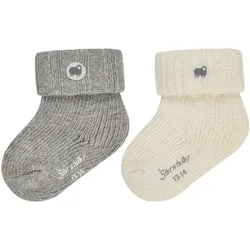Tchibo - Sterntaler Baby-Wollsocken - Baby - Gr. 17-18 - silber