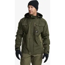Field Pro Warm Outdoor Jacket Herren Grape Leaf/Forest Night, Größe:L - Jacken > Outdoor- & Freizeitjacken - Grün