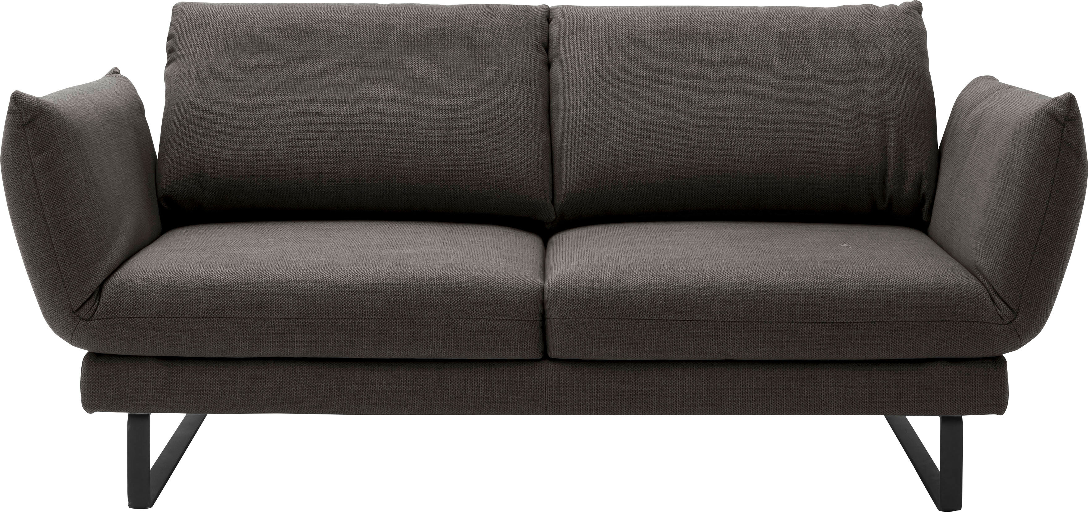 2-Sitzer "Spin, Multifunktionssofa, bequem und hochwertig verarbeitet", schwarz, B:228cm H:85cm T:215cm, 100% Polyester, SCHÖNER WOHNEN-KOLLEKTION, Sofas, Drehsitz-Funktion, USB-Anschluss, Armlehnfunktion, Rückenverstellung