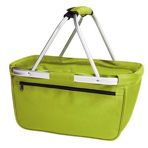 Halfar Einkaufskorb 1803939, BASKET Light Green, grün, wasserabweisend, faltbar, aus Polyester, bis 36 kg, 21 Liter