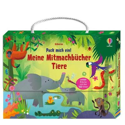 Pack mich ein! Meine Mitmachbücher: Tiere, Taschenbuch von , Usborne, 978-1-03-570232-9