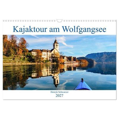 Kajaktour am Wolfgangsee (Wandkalender 2027 DIN A3 quer), CALVENDO Monatskalender