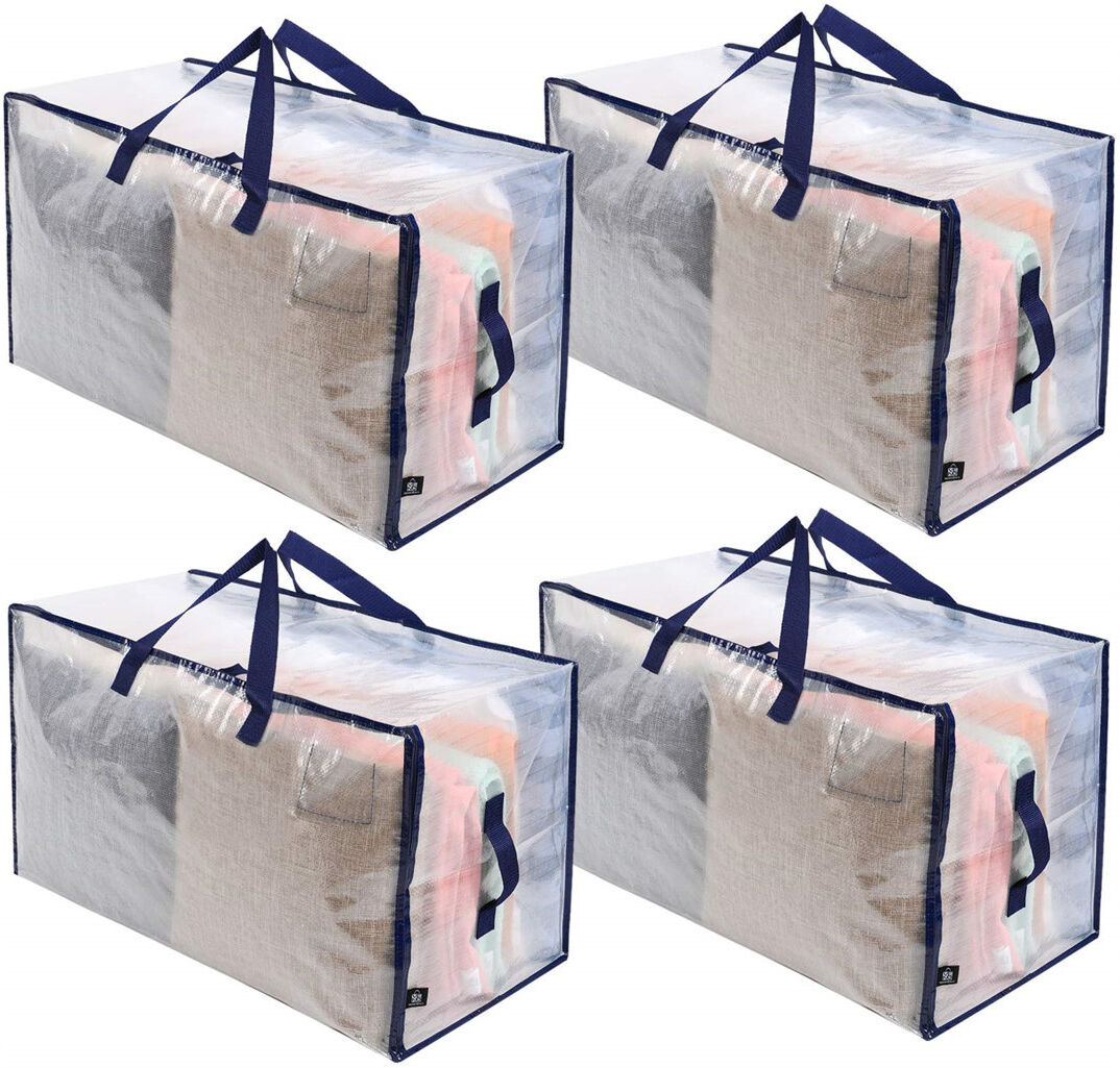 Ebern Designs Fabric Storage Bag Clear 102L