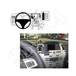 BRODIT 854335 ProClip Halterung - für Opel Zafira 2005-2009 GPS Navi KFZ-Halter