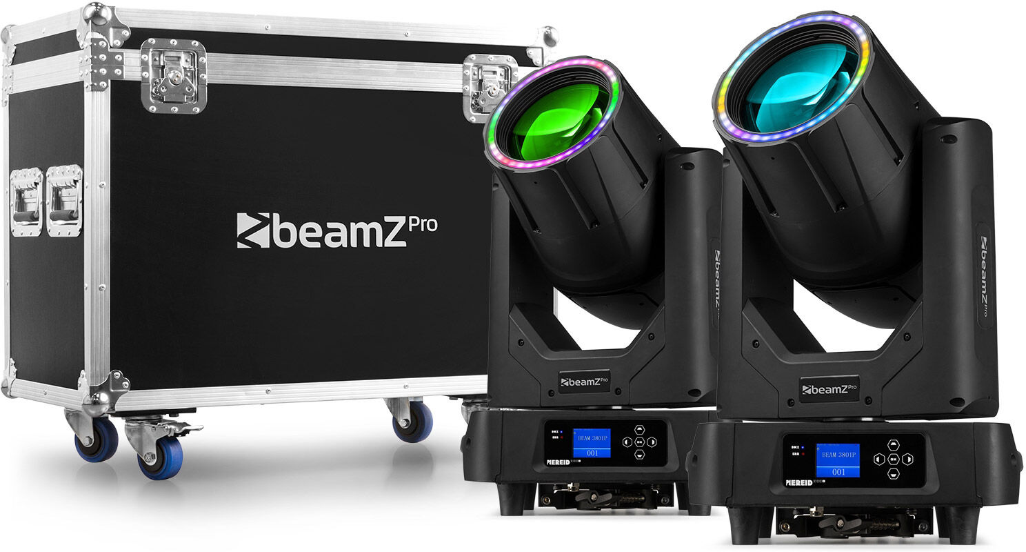 Beamz Pro Nereid380b Outdoor Moving Head Beam 2pcs Im Flightcase