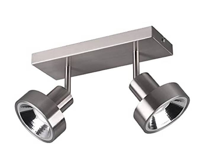 Trio Leuchten Spotlight Leon 800700207, metaal nikkel mat, excl. 2x GU10
