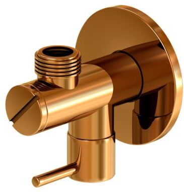 Steinberg Serie 100 Eckventil 1001640RG 1/2" x 3/8", mit Schmutzfilter, Rose Gold