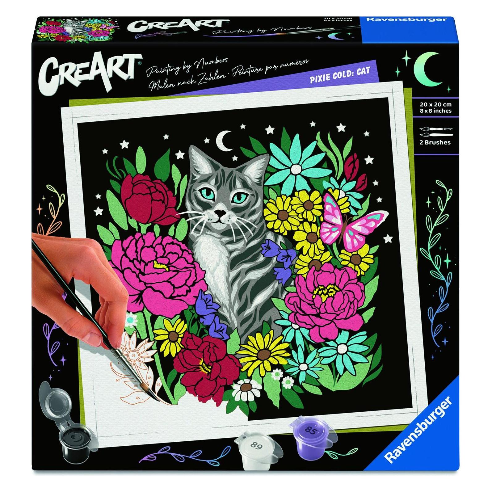 Ravensburger CreArt Adults Trend - Pixie Cold: Katze (25855)