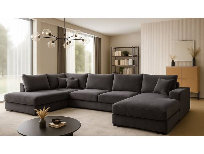 A&J MöbelLand GmbH Ecksofa VIENA, FABIO, VALTOR, MODENA mit Schlaffunktion, Bonellfederkern, Viele Varianten zur Auswahl – wählen Sie Farbe!, TOP ANGEBOT!