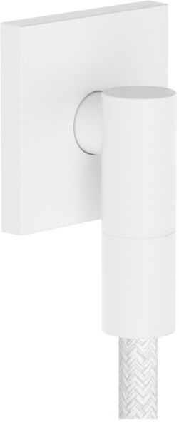 Hansgrohe FixFit Fine E Wandanschluss 28883700 mit Rückflussverhinderer, E, eckig, mattweiß