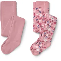 Tchibo - 2 Paar Kinder-Frottee-Thermostrumpfhosen - Baby - Gr. 86/92 - rosa/jacquard