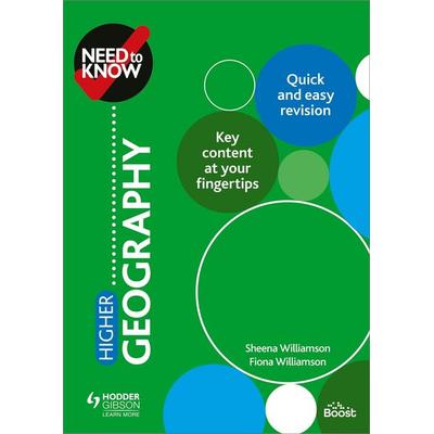 Need to Know: Higher Geography, Taschenbuch von Fiona Williamson,Sheena Williamson, Hachette Learning, 978-1-5104-5105-6