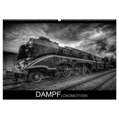 Dampflokomotiven (Wandkalender 2027 DIN A2 quer), CALVENDO Monatskalender