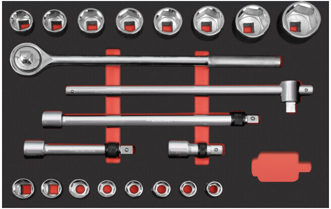 Kraftwerk Coffret de douilles 3/4