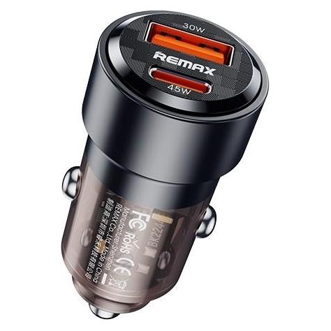 Remax Walking Series 75W PD+QC 1C+1A Fast Car Charger RCC360 (RCC360Black)
