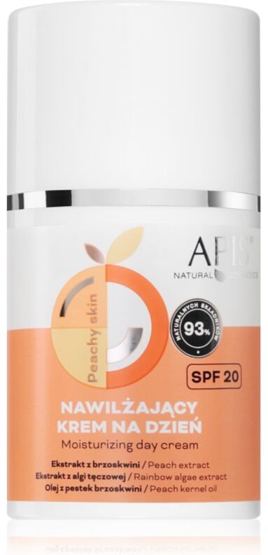 Apis Natural Cosmetics Peachy Skin day cream with moisturising effect SPF 20 50 ml