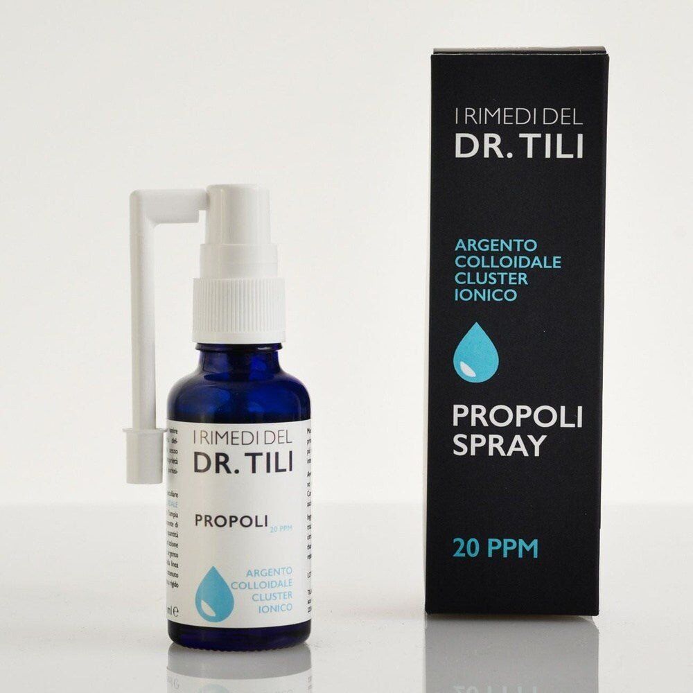 Tilab Argento Colloidale Puro 20 ppm e Propoli Spray 30ml Dr.Tili
