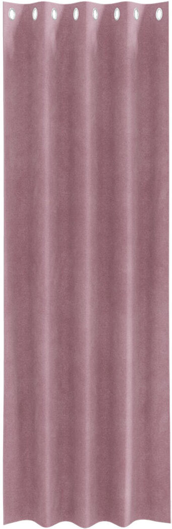 17 Stories Curtains Polyester Medium Decorative Inlays Pink 140cm Width x 245cm Drop
