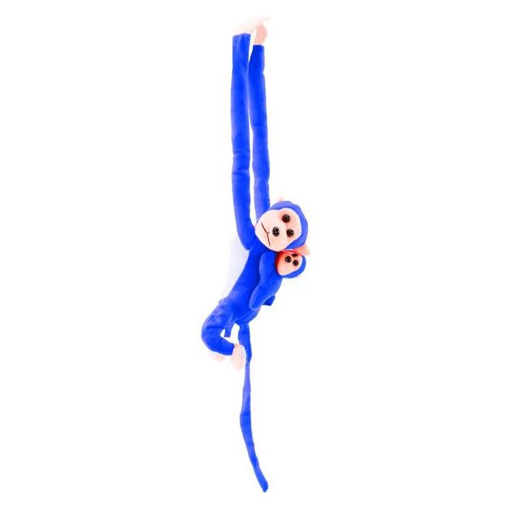 [n]fibrecare Plüsch-Maskottchen Affe mit Babyblau, 70 cm (70 cm) (LEA16825-uniw)