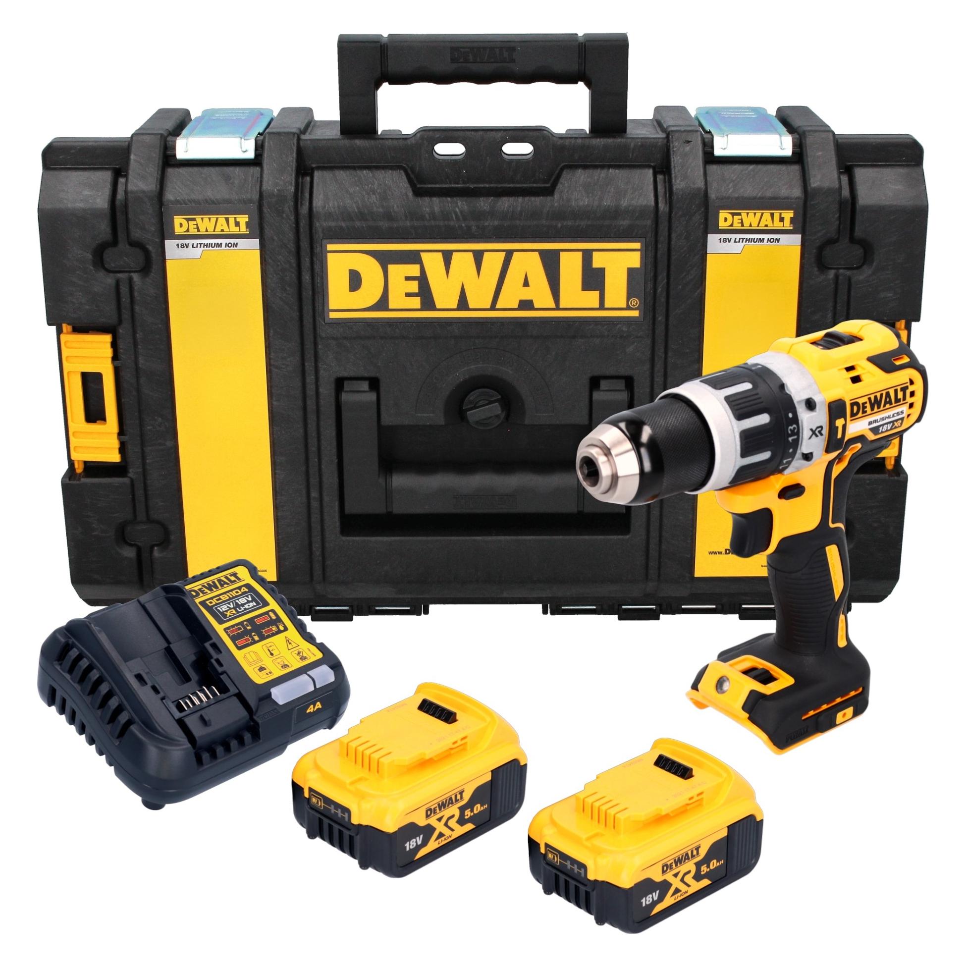 DeWalt DCD 796 P2 Akku Schlagbohrschrauber 18 V 70 Nm Brushless + 2x Akku 5,0 Ah + Ladegerät + (Schlagbohrschrauber) (75095892)