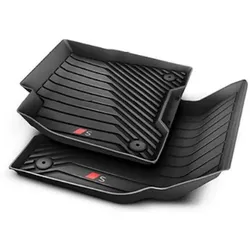 Original Audi Q6 e-tron Fußraumschalen, für vorn, schwarz 85B061221A 041