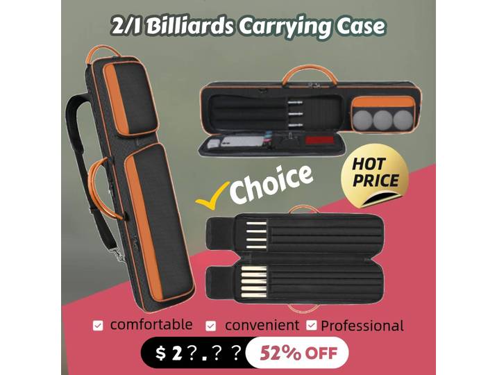 Étui de transport pour queues de billard, poudres de stockage, fournitures de billard, Electrolux, 4x5