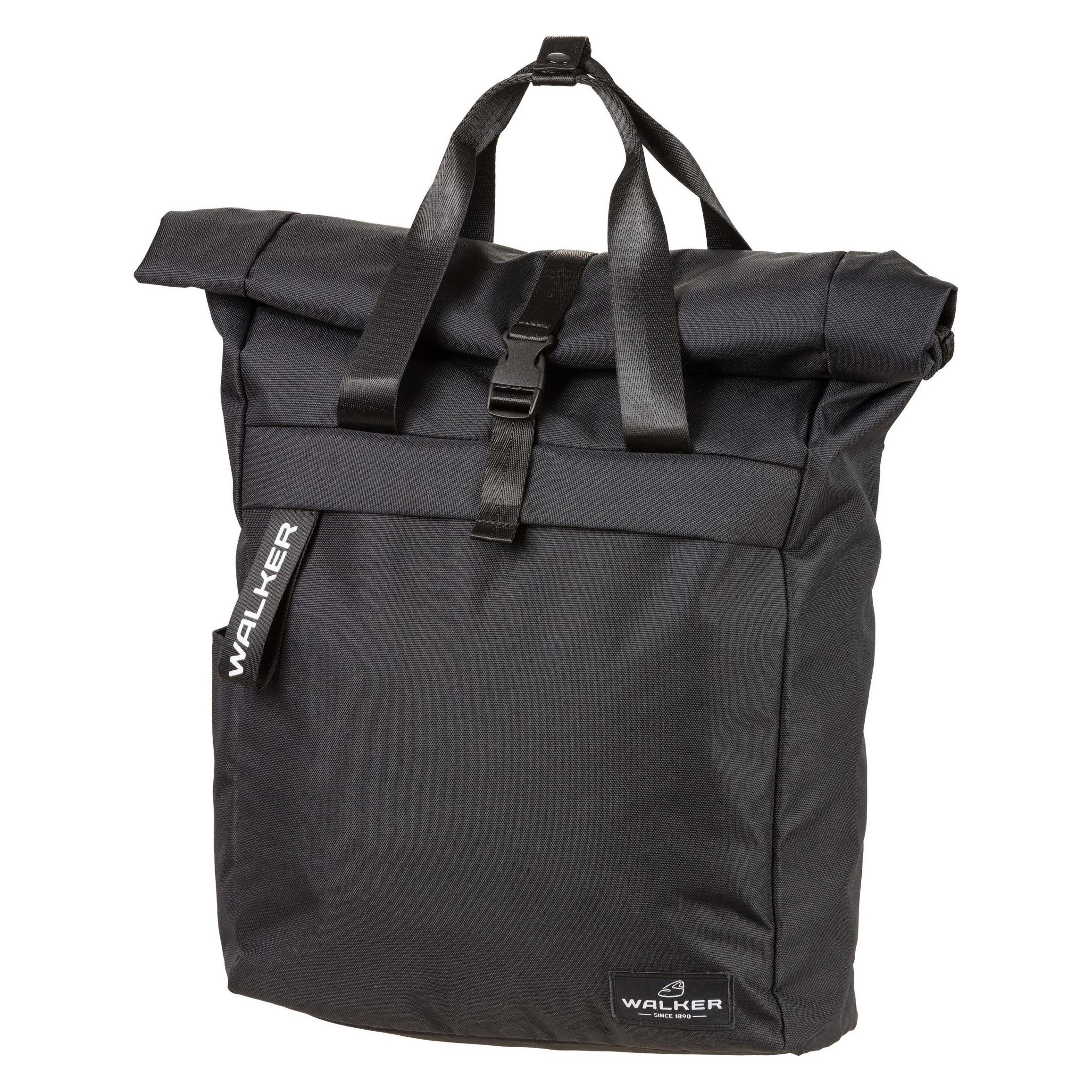 Walker Rucksack Roll Top 17 - 27 l, Black Melange (20 l) (42263-180)